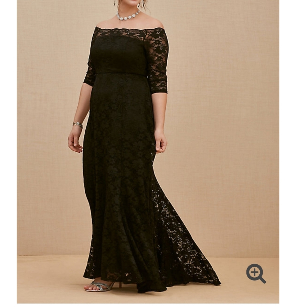 Torrid special occasion lace off dress